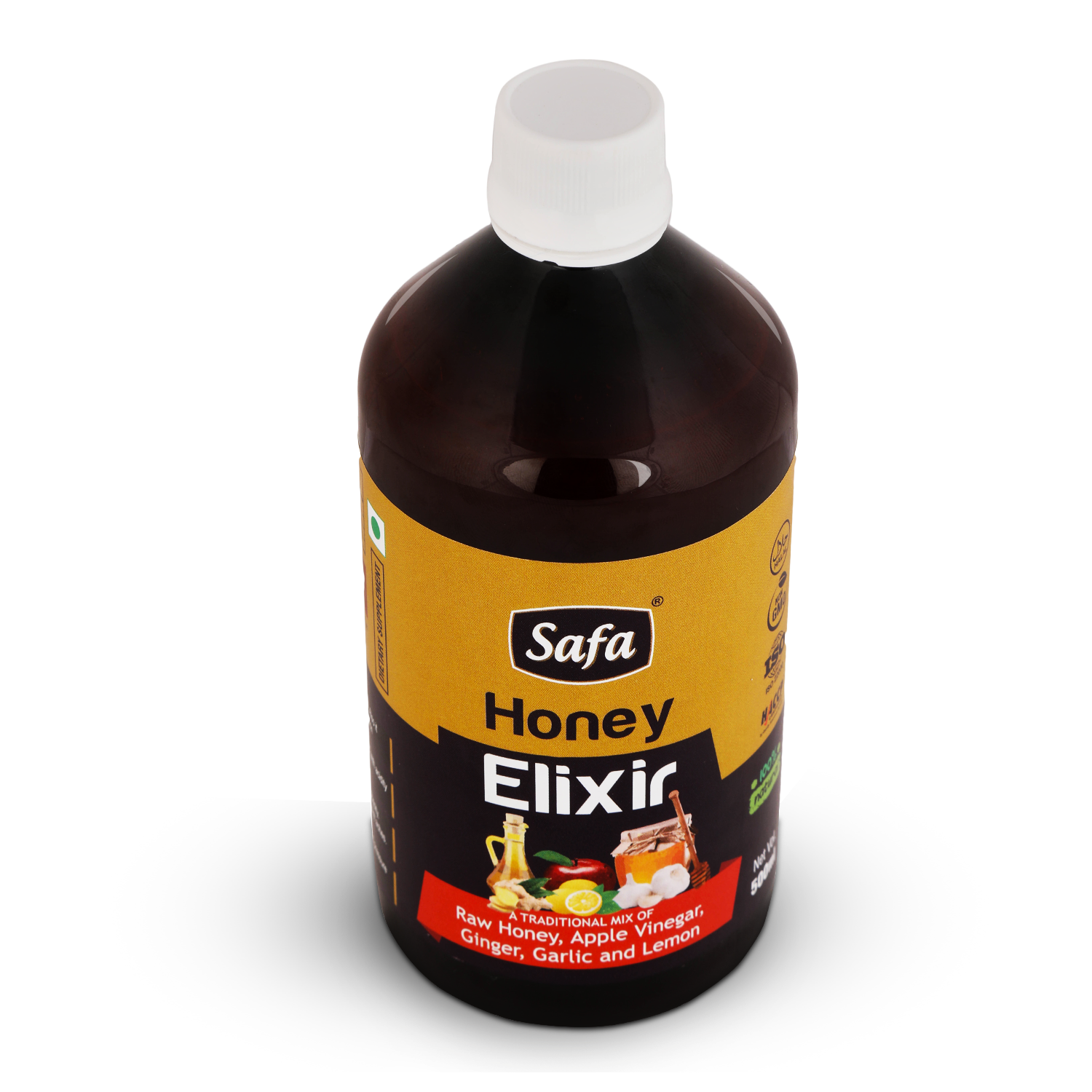 Safa Honey Elixir for Heart Health Honey, ACV, Ginger, Garlic and Lemon