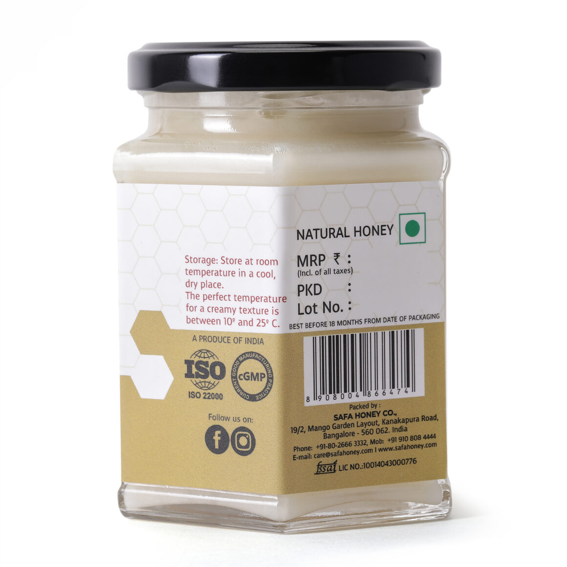 Safa Raw White Honey 350g Safa Honey